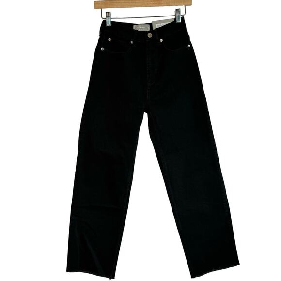 Everlane The Way High Jean Black Denim Size 24 - Picture 2 of 13